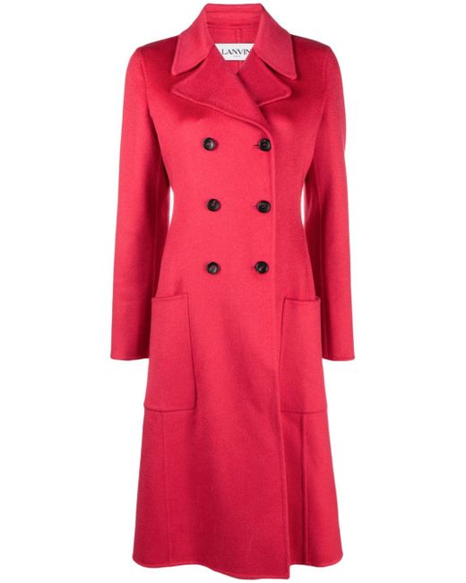 Lanvin double-breasted cashmere coat