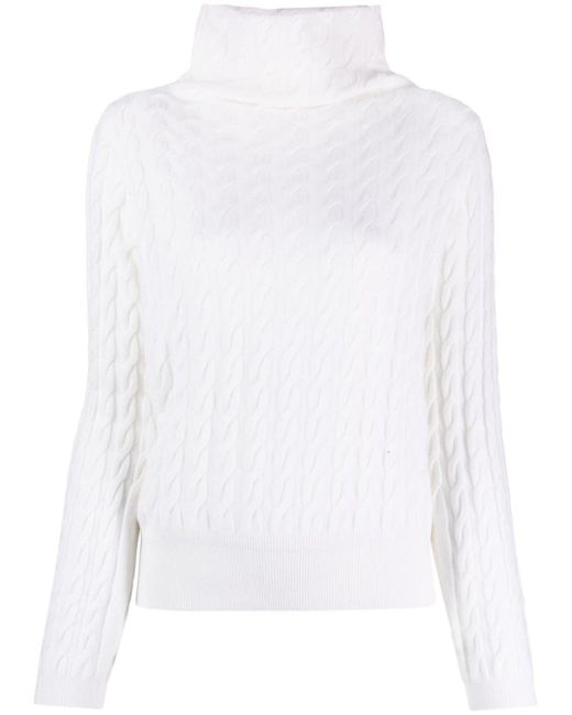 Allude cable-knit jumper