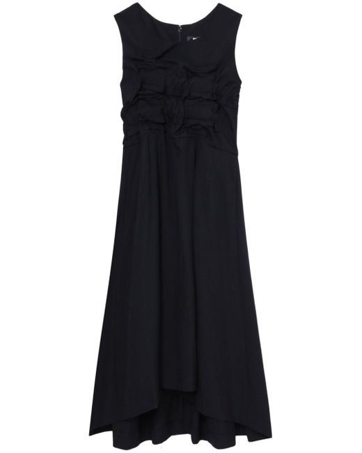 Comme Des Garcons Black pleat-detail sleeveless midi dress