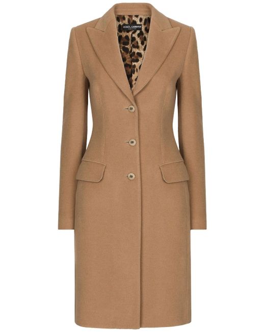 Dolce & Gabbana single-breasted midi coat