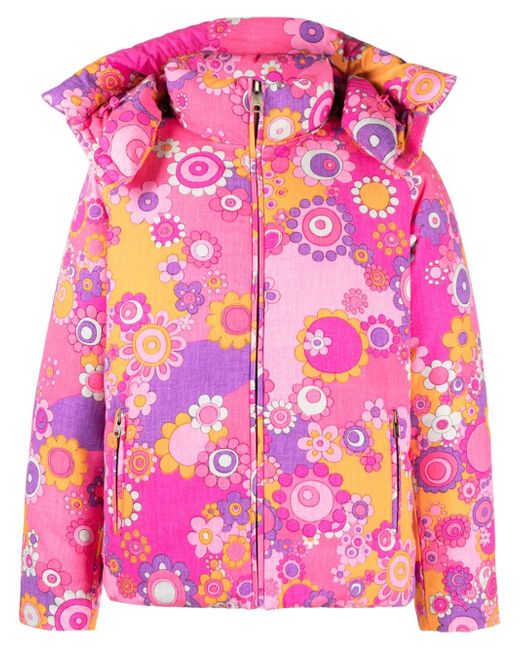 Erl floral-print padded jacket