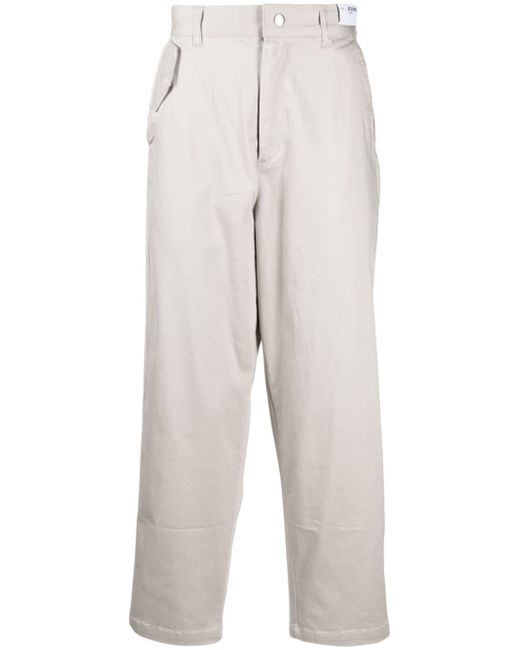 Izzue low-rise straight-leg cropped trousers
