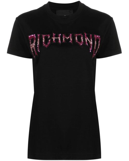 John Richmond Telis logo-embellished T-shirt