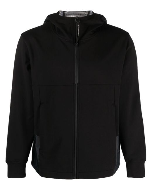 CP Company panelled zip-up hooded jacket