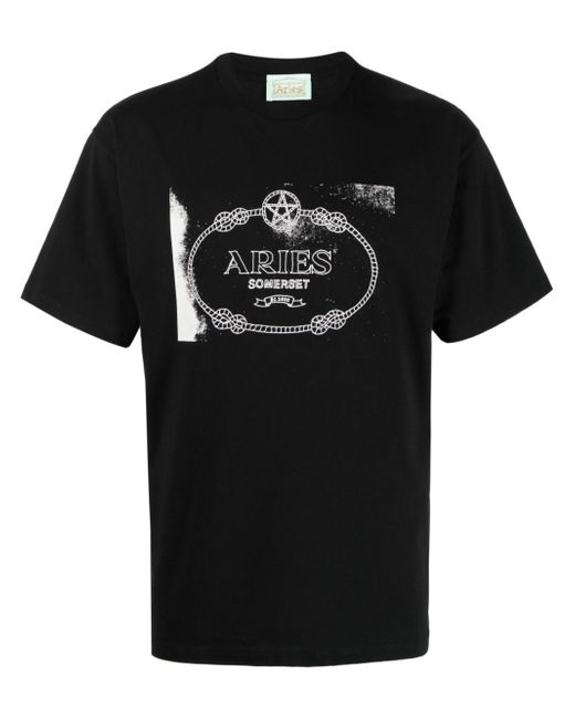 Aries Wiccan Ring-print T-shirt