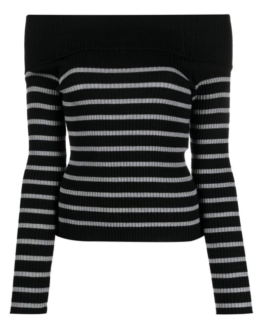 Semicouture striped virgin-wool jumper