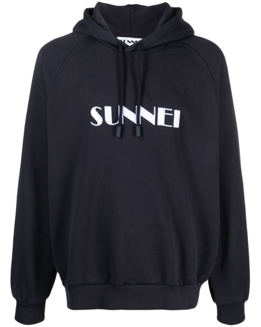 Sunnei logo-print organic-cotton hoodie