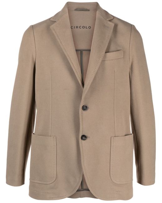 Circolo 1901 single-breasted cotton-blend jersey blazer