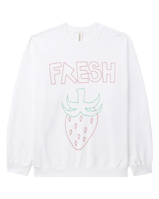Westfall fruit-print long-sleeve sweatshirt