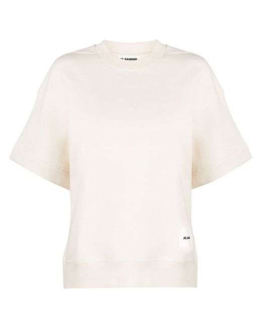 Jil Sander logo-patch short-sleeved T-shirt