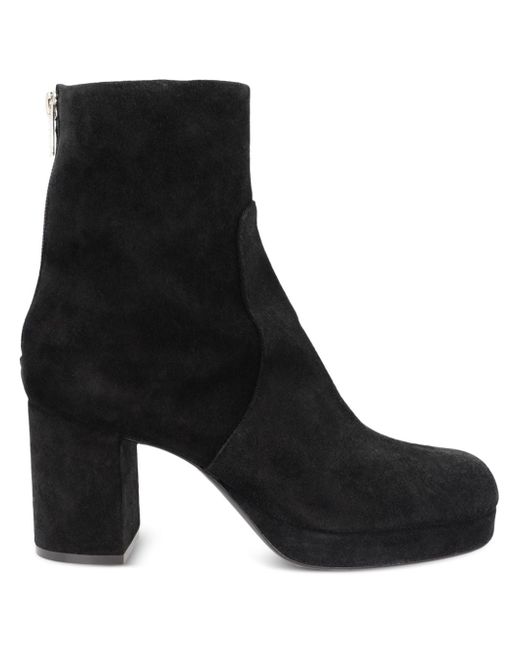 Agl Betty 80mm velour ankle boots