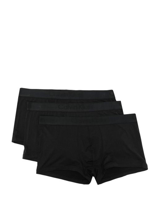 Calvin Klein logo-waistband boxers pack of three