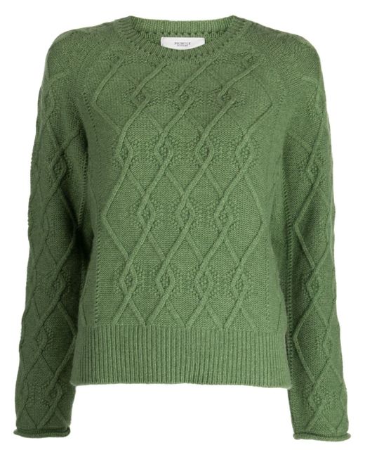 Pringle Of Scotland cable-knit wool-blend jumper