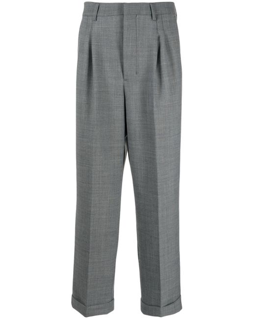 AMI Alexandre Mattiussi tailored tapered cropped trousers