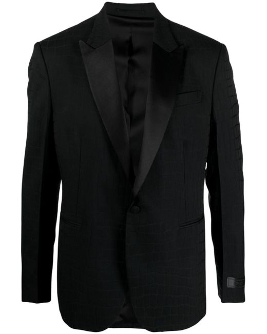 Versace peak-lapel wool tuxedo jacket