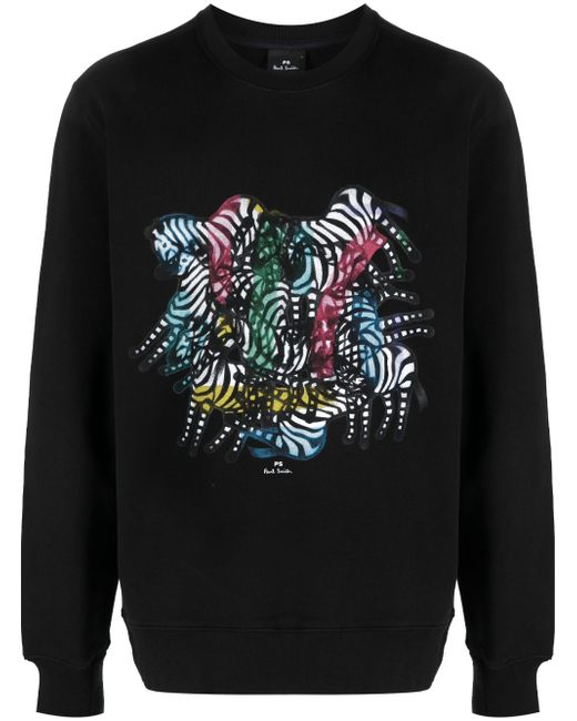 PS Paul Smith Kaleidoscope zebra-print sweatshirt