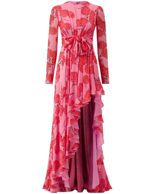 Giambattista Valli floral-print georgette gown