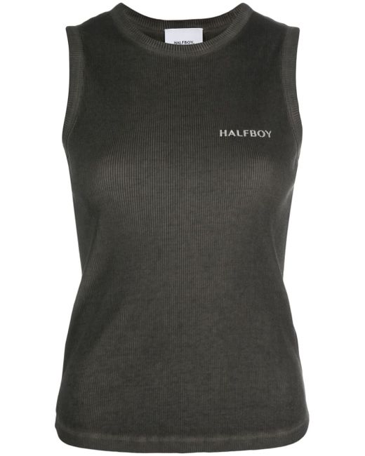 Halfboy logo-print ribbed tank top