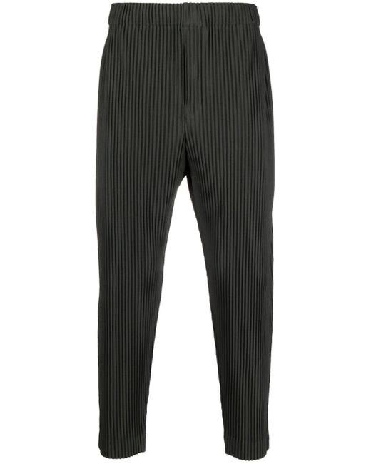 Homme Pliss Issey Miyake MC July pleated tapered trousers