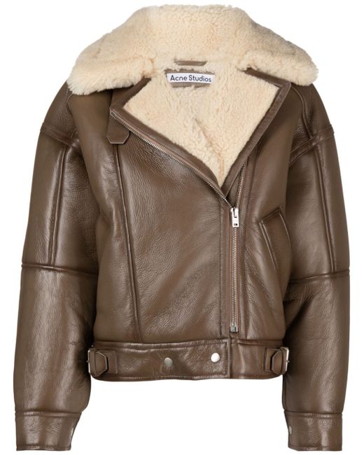 Acne Studios shearling leather jacket