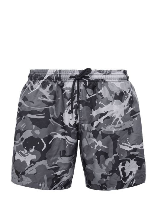 Plein Sport camouflage-print swim shorts