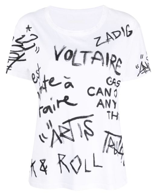 Zadig & Voltaire Marta logo-print crew-neck T-shirt
