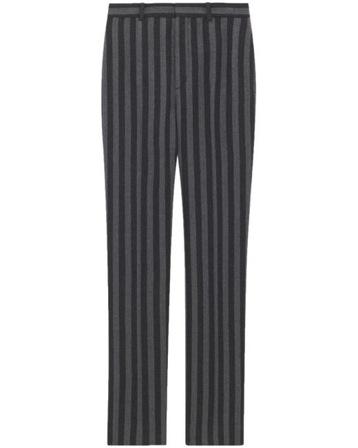 Saint Laurent high-waisted striped trousers