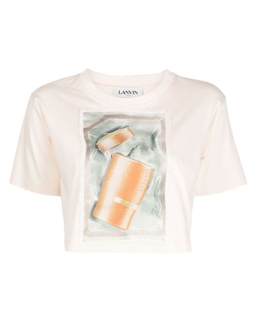 Lanvin Scratch Sniff cropped T-shirt