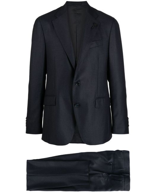Lardini notched-lapels wool suit