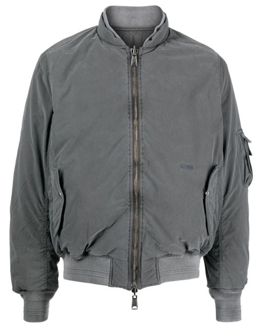 C2H4 reversible zipped bomber jacket