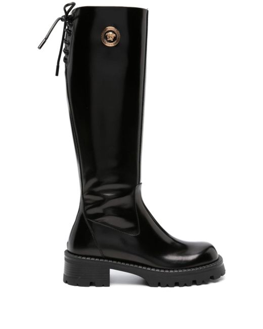 Versace Vagabond leather boots