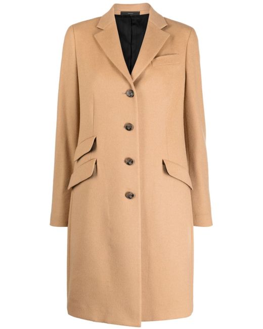Paul Smith notched-collar wool coat