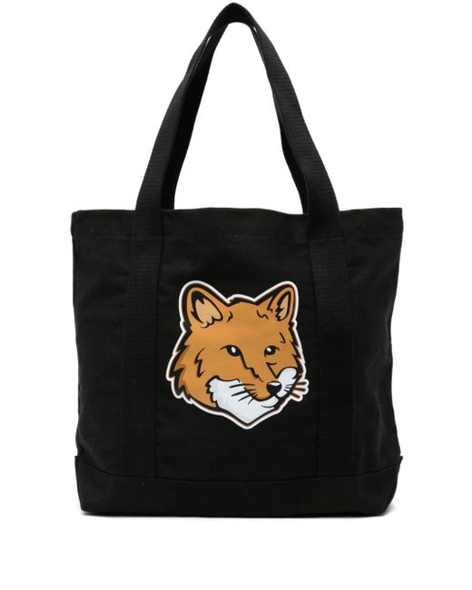 Maison Kitsuné fox head-print tote
