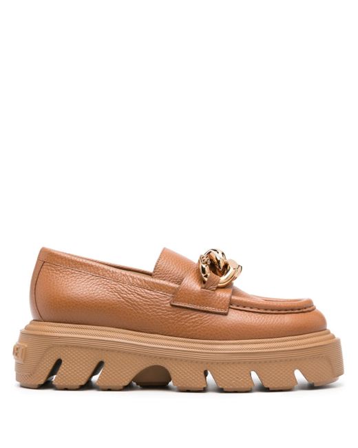 Casadei Generation C leather loafers