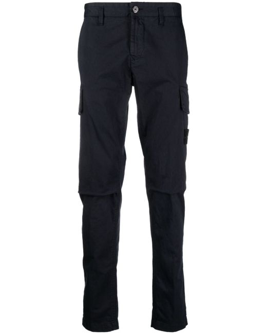 Stone Island Compass-patch straight-leg trousers