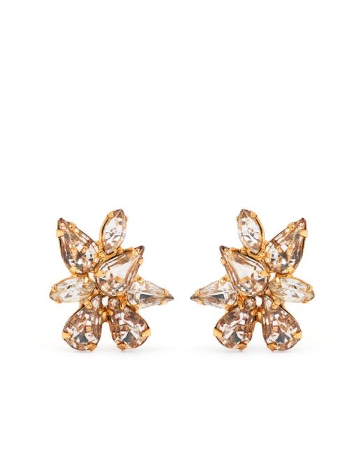 Jennifer Behr crystal-embellishment tone earrings