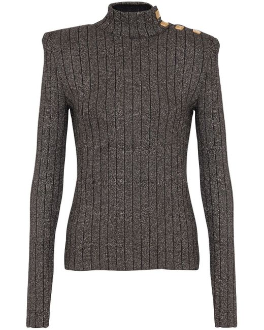 Balmain long-sleeve knitted jumper