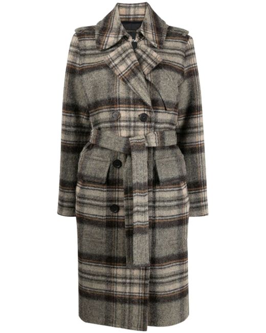 Barbara Bui plaid-check double-breasted wool coat