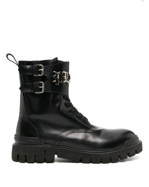 Philipp Plein Gothic Plein leather ankle boots