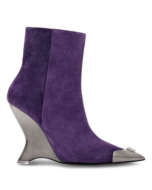 Philipp Plein pointed-toe suede ankle boots