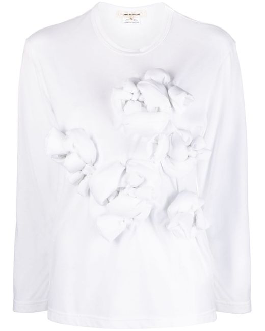 Comme Des Garçons appliqué-detail cotton T-Shirt