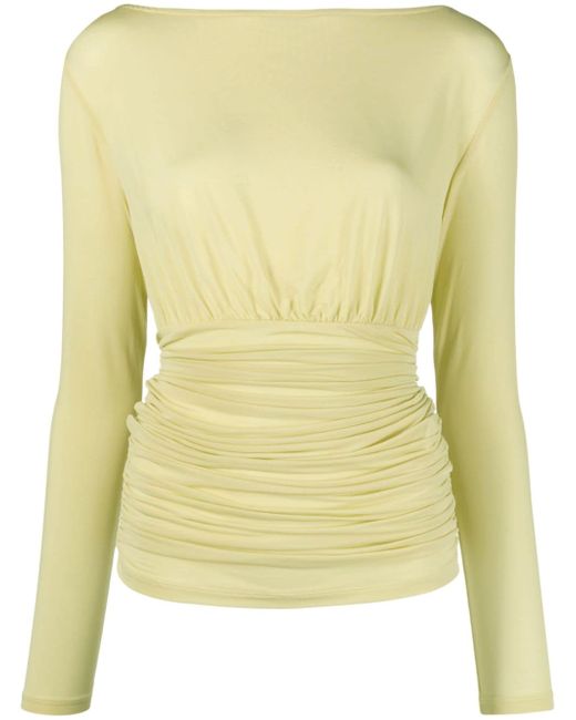 Paloma Wool ruched long-sleeve top