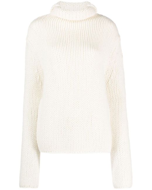 Moncler chunky-knit roll-neck jumper