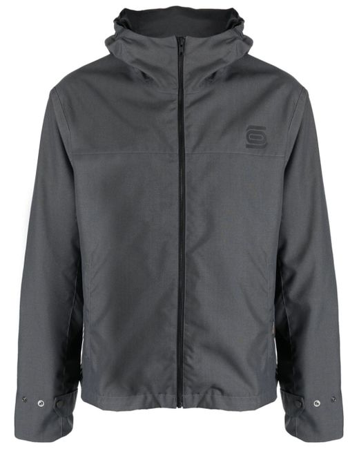 Olly Shinder logo-print hooded rain jacket