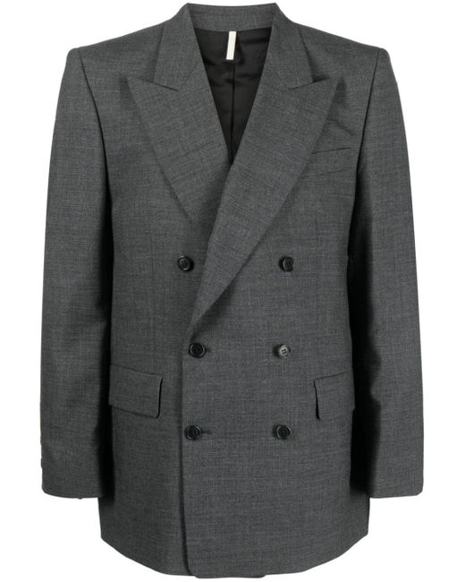 Sunflower peaked-lapel double-breasted blazer