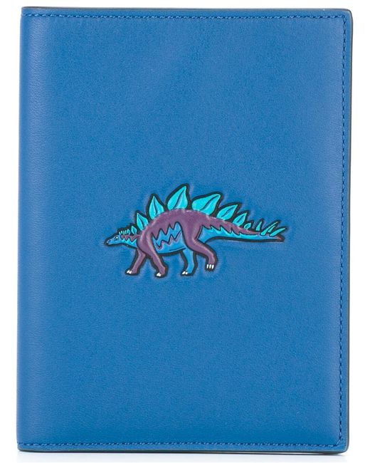 Coach dinosaur print passport case Leather