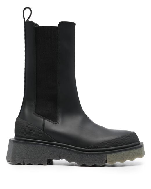 Off-White Calf Sponge leather chelsea boots