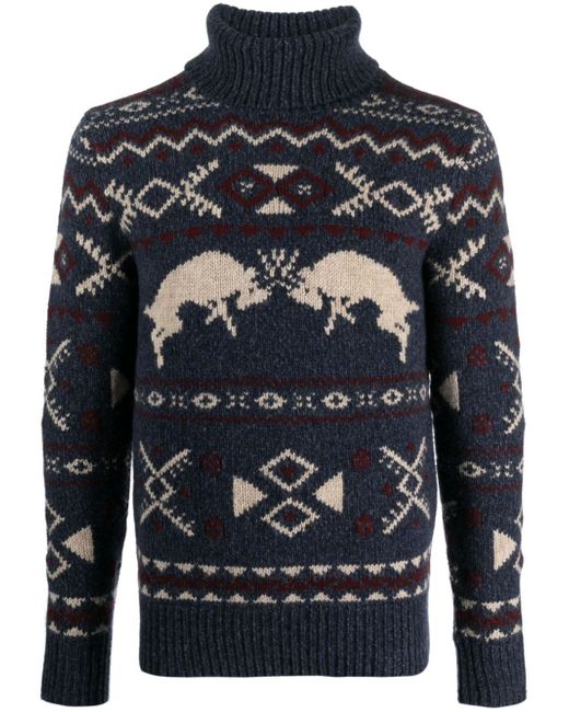 Polo Ralph Lauren fair isle-knit wool jumper