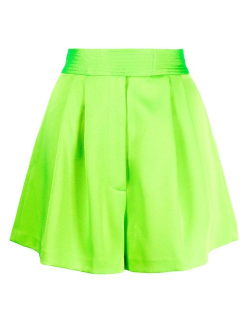 Alex Perry pleated high-waisted shorts