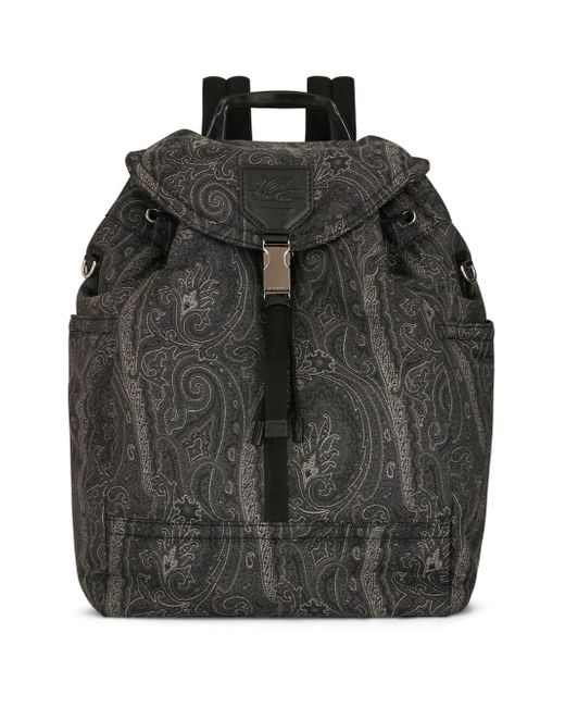 Etro Pegaso-motif paisley-print backpack